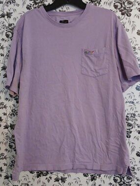 Greg Norman light purple loose short sleeved T-shirt
